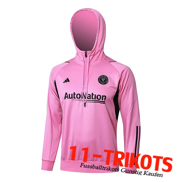 Inter Miami CF Training Sweatshirt Mit Kapuze Rosa/Schwarz 2023/2024