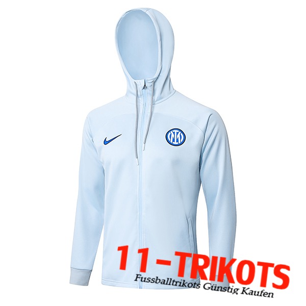 Inter Milan Trainingsjacke Mit Kapuze Grau 2023/2024