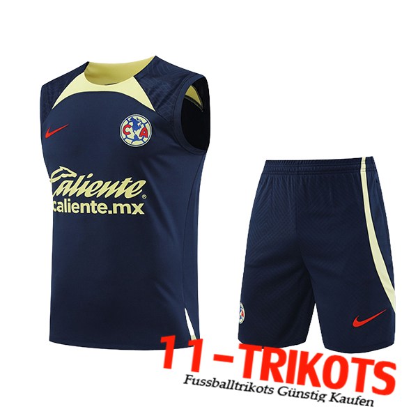 Club America Trainings-Tanktop + Shorts Dunkelblau 2024/2025