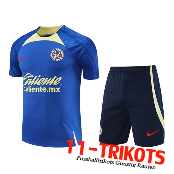 Club America Trainingstrikot + Shorts Blau/Grün 2024/2025