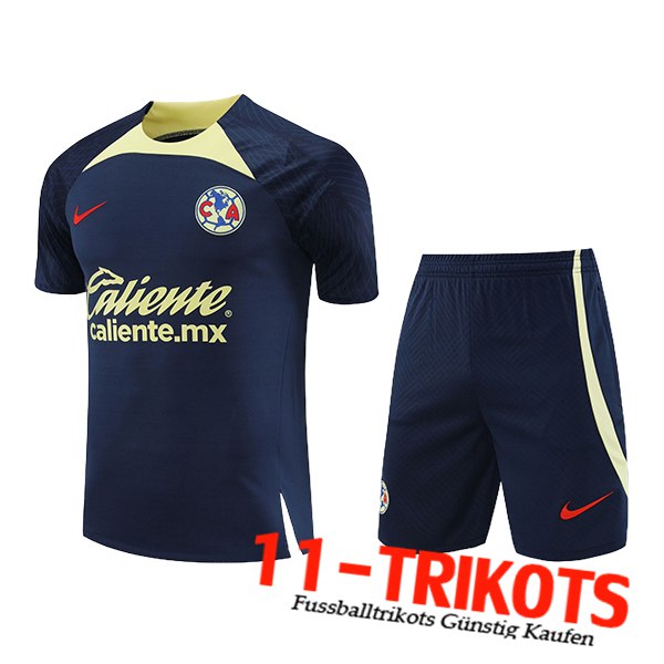 Club America Trainingstrikot + Shorts Dunkelblau 2024/2025