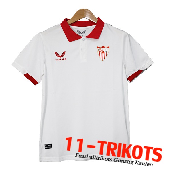 Seville Poloshirt Weiß/Rot 2023/2024