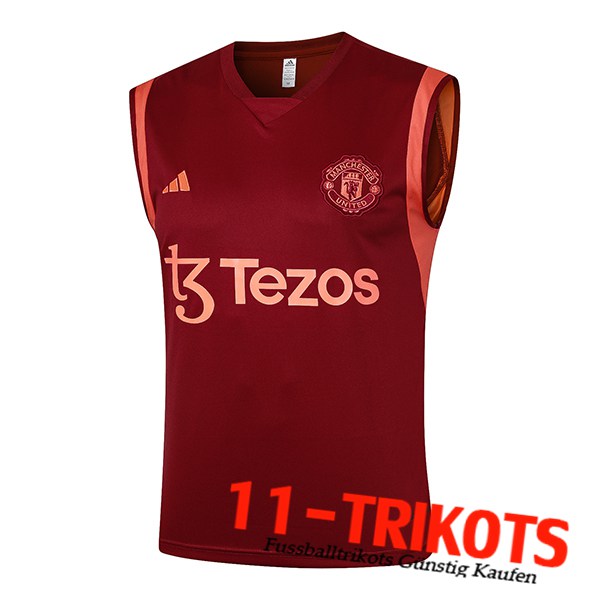 Manchester United Trainings-Tanktop Rot 2024/2025 -02