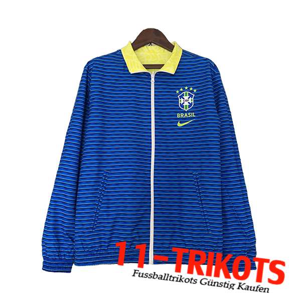 Brasilien Windjacke Blau 2023/2024