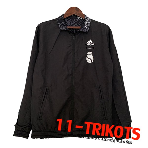 Real Madrid Windjacke Schwarz 2023/2024