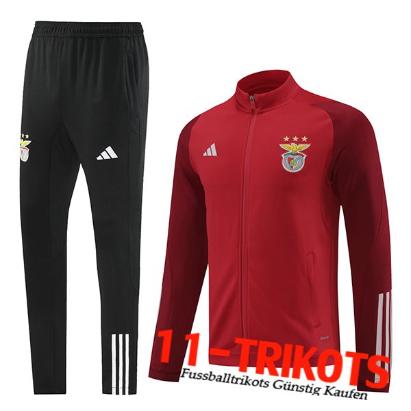 Benfica Trainingsanzug Trainingsjacke Rot/Schwarz 2023/2024