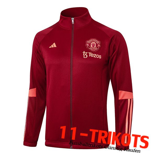 Manchester United Trainingsjacke Rot/Rosa 2023/2024