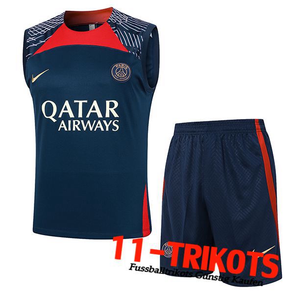 PSG Trainings-Tanktop + Short Dunkelblau 2024/2025