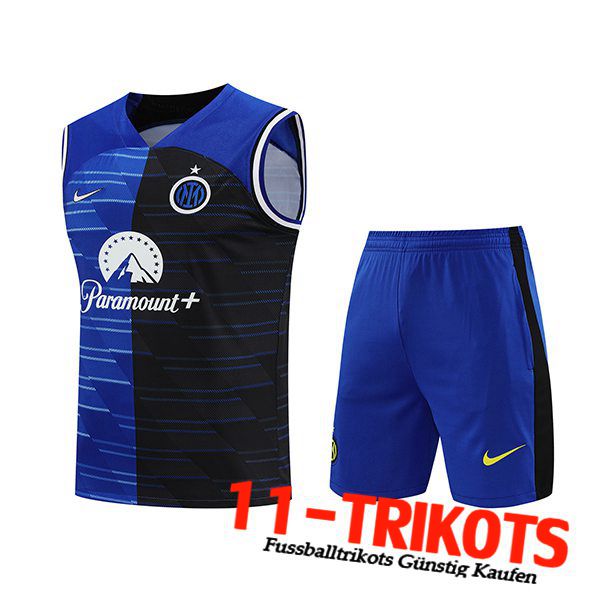 Inter Milan Trainings-Tanktop + Short Blau/Schwarz 2024/2025