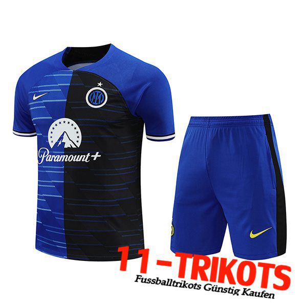 Inter Milan Trainingstrikot + Shorts Blau/Schwarz 2024/2025