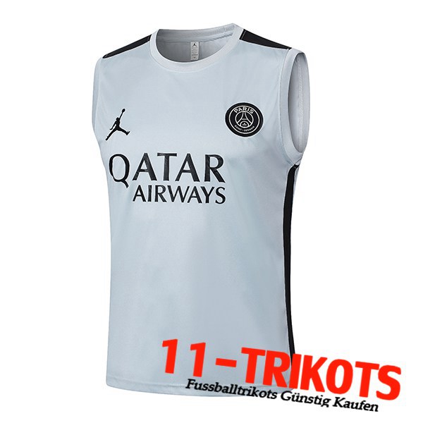 Jordan PSG Trainings-Tanktop Weiß/Schwarz 2024/2025