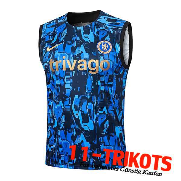 FC Chelsea Trainings-Tanktop Blau/Schwarz 2024/2025