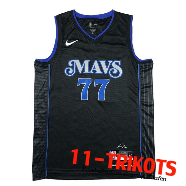 Dallas Mavericks Trikot (DONČIĆ #77) 2024/25 Schwarz/Blau