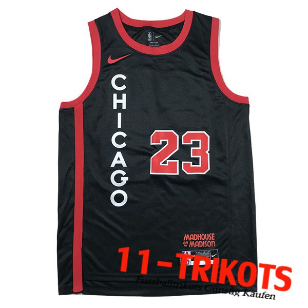 Chicago Bulls Trikot (JORDAN #23) 2024/25 Schwarz/Rot