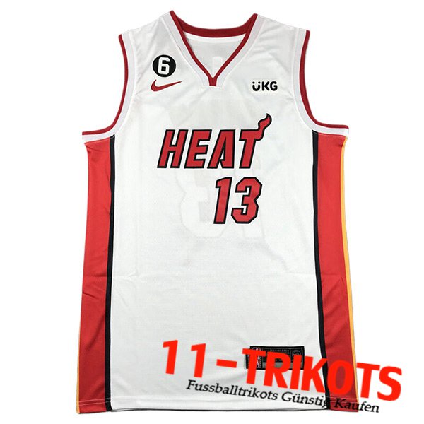 Miami Heat Trikot (ADEBAYO #13) 2024/25 Weiß/Rot