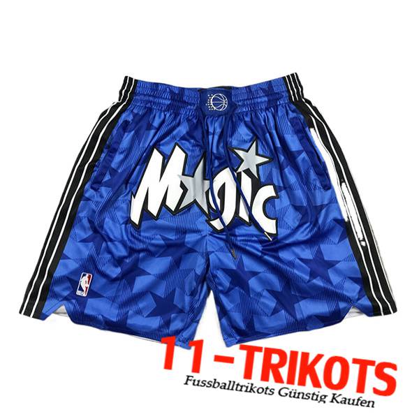 Orlando Magic Shorts NBA 2024/25 Schwarz/Blau/Weiß