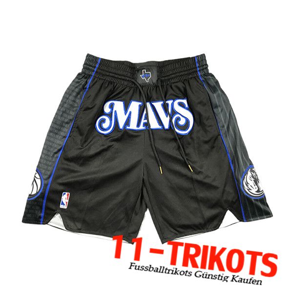 Dallas Mavericks Shorts NBA 2024/25 Schwarz/Blau