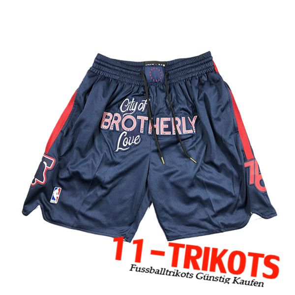 Philadelphia 76ers Shorts NBA 2024/25 Blau/Rot