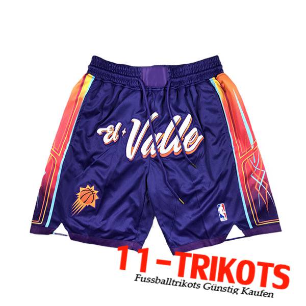 Phoenix Suns Shorts NBA 2024/25 lila/Orange