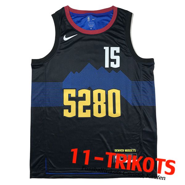 Denver Nuggets Trikot (JOKIĆ #15) 2024/25 Schwarz/Blau