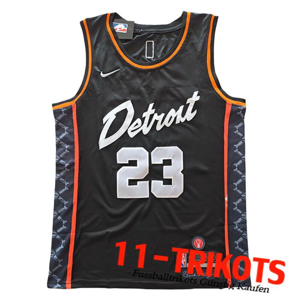 Detroit Pistons Trikot (IVEY #23) 2024/25 Schwarz