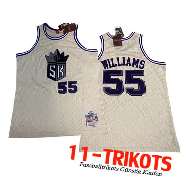 Sacramento Kings Trikot (WILLIAMS #55) 2024/25 Weiß/Blau