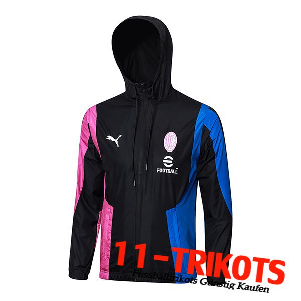 AC Milan Windjacke Schwarz/Rosa/Blau 2024/2025