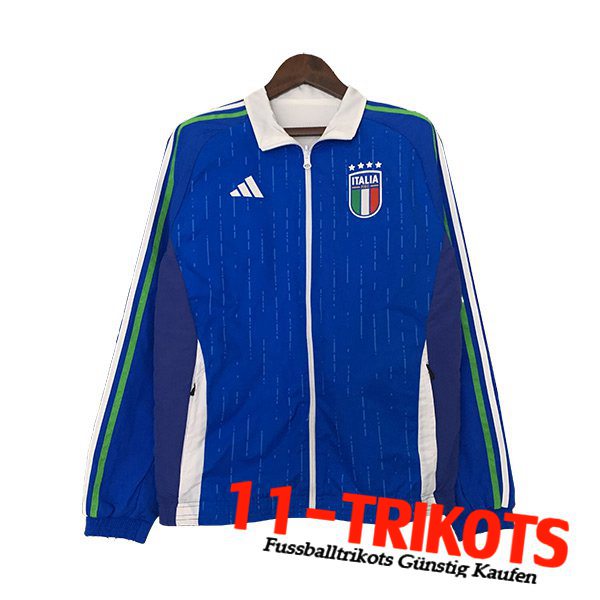 Italien Windjacke Blau/Weiß/Grün 2023/2024