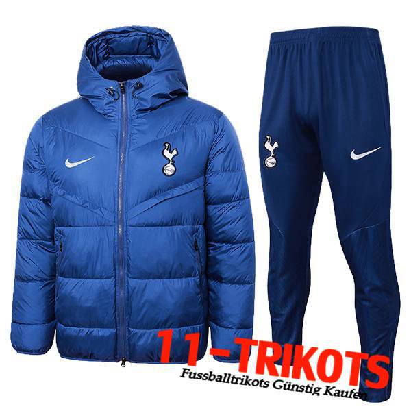 Tottenham Hotspurs Trainingsanzug Daunenjacke Mit Kapuze Blau 2024/2025