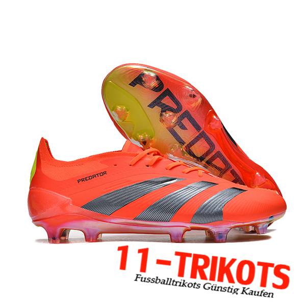 Adidas Fussballschuhe Predator Elite FG Grau/Orange