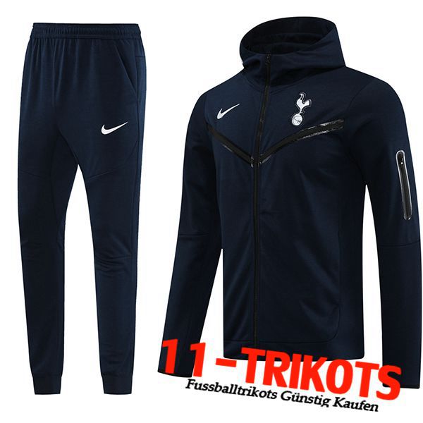 Tottenham Hotspur Trainingsanzug Mit Kapuze Trainingsjacke Windbreaker Schwarz 2024/2025