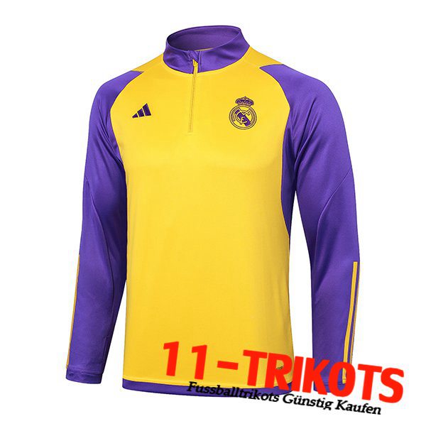 Real Madrid Training Sweatshirt lila/Gelb 2024/2025