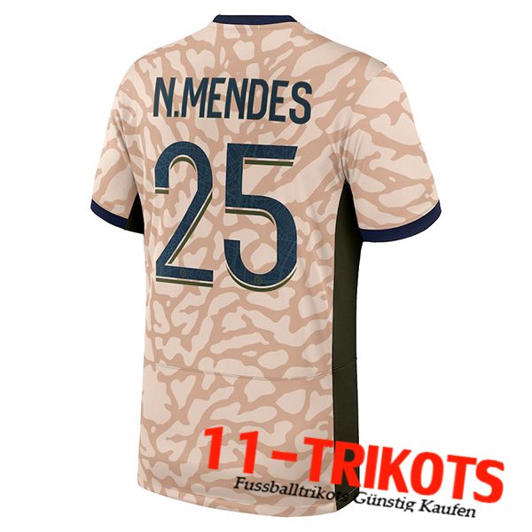 PSG Fussball Trikots （N.MENDES #25) 2023/2024 Vierte