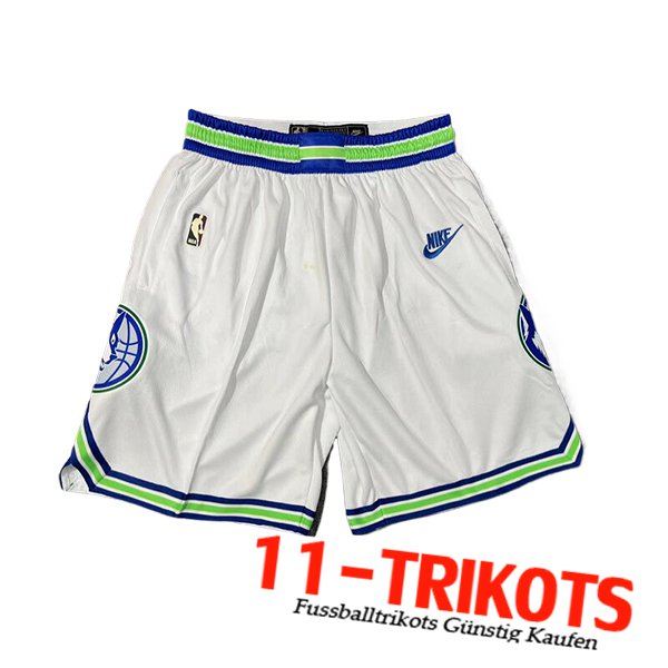 Minnesota Timberwolves Shorts NBA 2024/25 Weiß/Grün