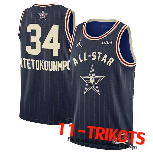 American All-Star Trikot (ANTETOKOUNMPO #34) 2024/25 Blau/Gelb