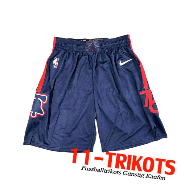 Philadelphia 76ers Shorts NBA 2024/25 Blau/Rot -02