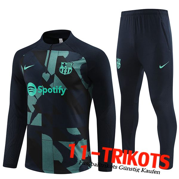 FC Barcelona Trainingsanzug (Jacke) Schwarz/Grün 2024/2025