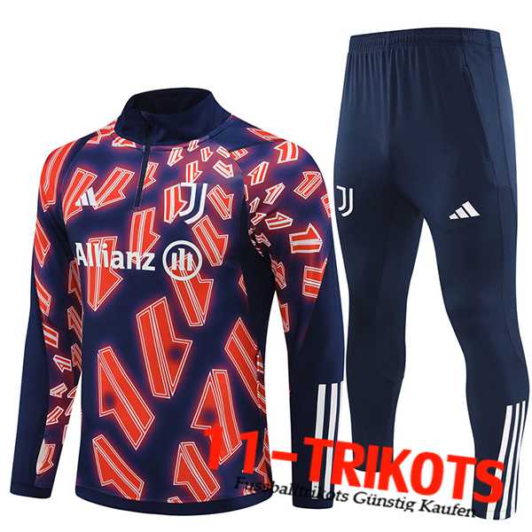 juventus Trainingsanzug (Jacke) Rot/Blau 2024/2025