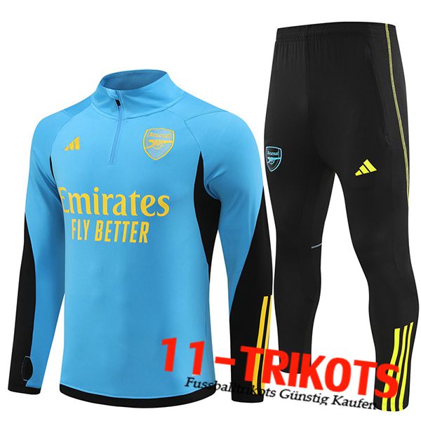 ArsenalTrainingsanzug (Jacke) Blau/Schwarz/Grün 2024/2025