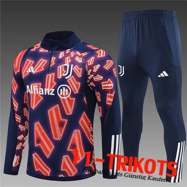 juventus Trainingsanzug Kinder Rot/Blau 2024/2025