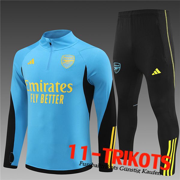 Arsenal Trainingsanzug Kinder Blau/Schwarz/Grün 2024/2025