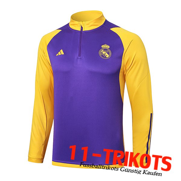 Real Madrid Training Sweatshirt lila/Gelb 2024/2025