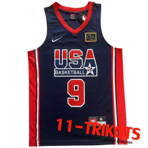 USA Trikot (JORDAN #9) 2024/25 Schwarz/Rot