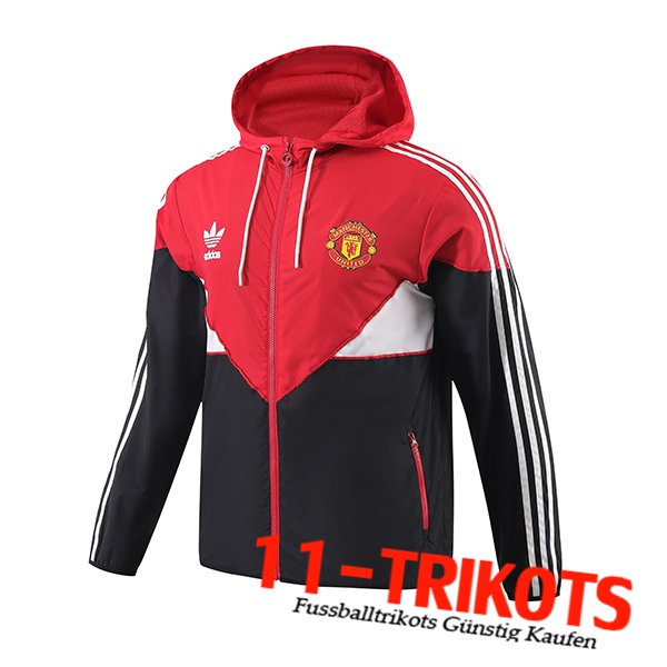 Manchester United Windjacke Rot/Schwarz 2024/2025