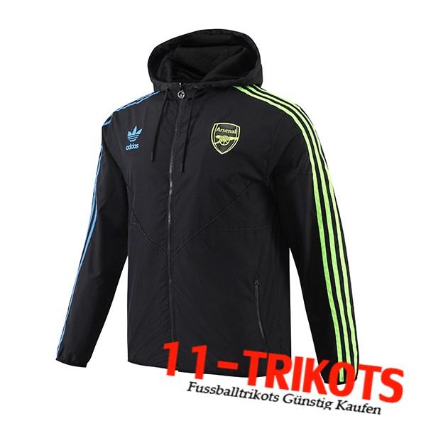 Arsenal Windjacke Schwarz/Blau/Grün 2024/2025