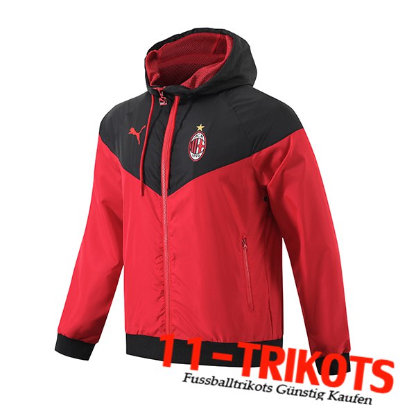 AC Milan Windjacke Rot/Schwarz 2024/2025