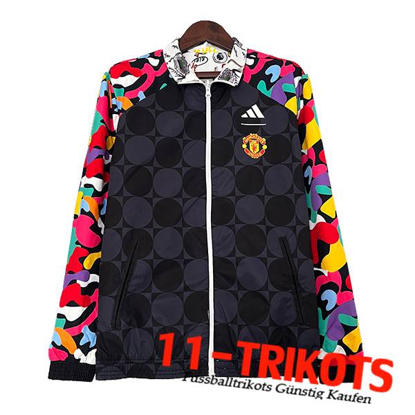 Manchester United Windjacke Schwarz/Grau/Rot 2024/2025