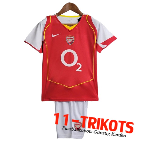 Arsenal Retro Kinder Heimtrikot 2004/2005