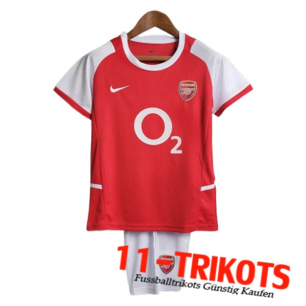 Arsenal Retro Kinder Heimtrikot 2002/2004