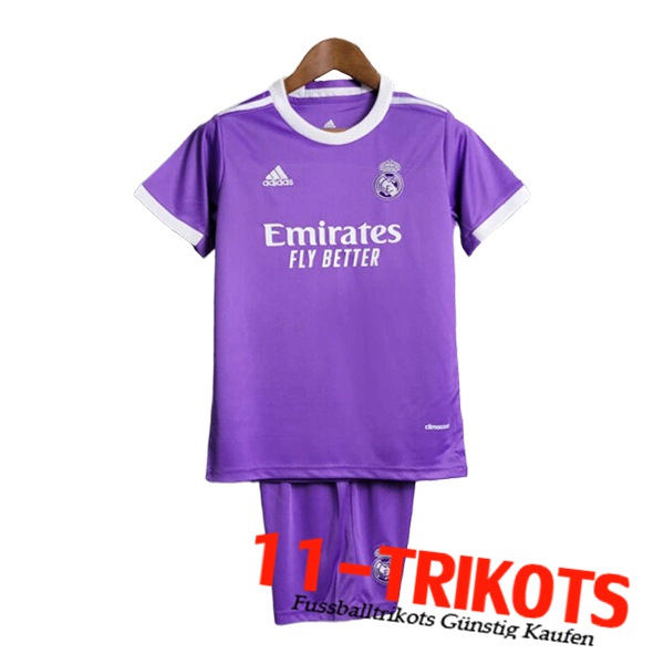 Real Madrid Retro Kinder Auswärtstrikot 2017/2018